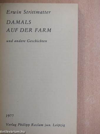 Damals auf der Farm