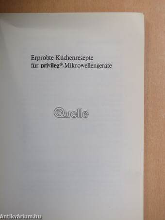 Mikrowellen Kochbuch