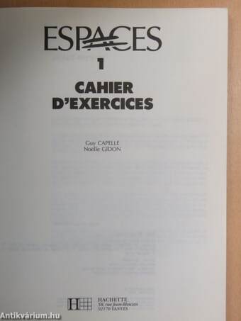 Espaces 1 - Cahier D'Exercices