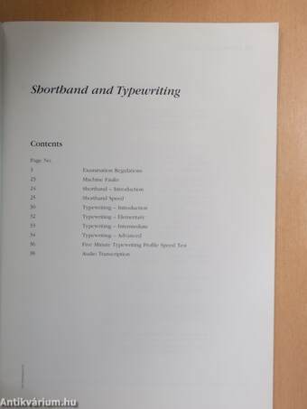 Shorthand and Typewriting