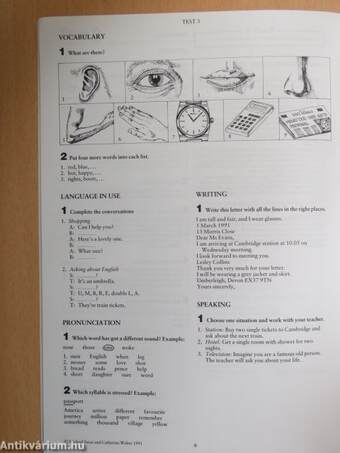 The New Cambridge English Course - Test Book 1.