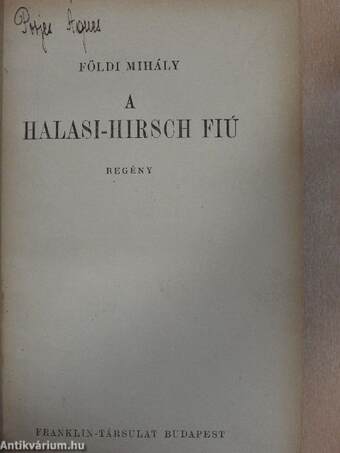 A Halasi-Hirsch fiú