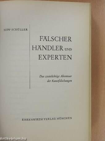 Fälscher Händler und Experten