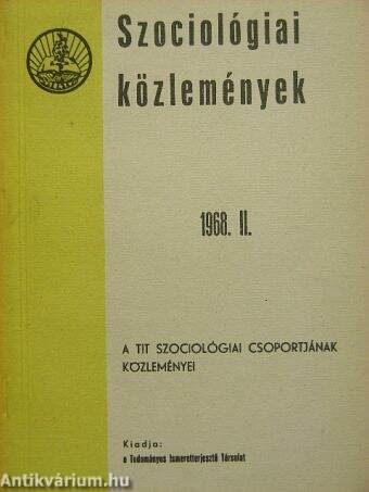 Szociológiai közlemények 1968/II.