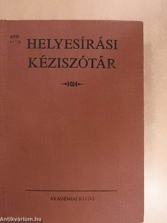 Helyesírási kéziszótár