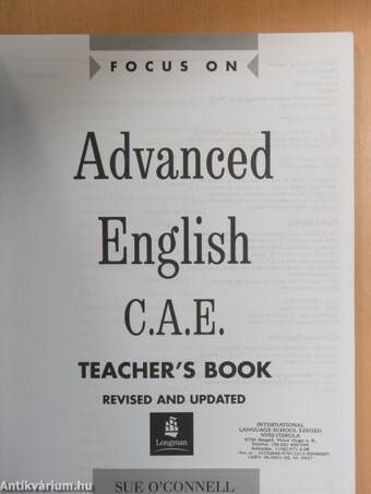 Advanced English C. A. E. - Teacher's Book