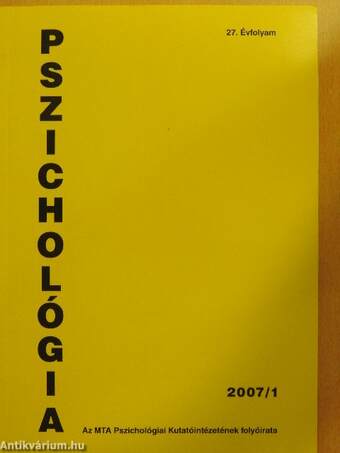 Pszichológia 2007/1-4.