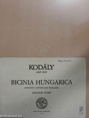 Bicinia Hungarica II.