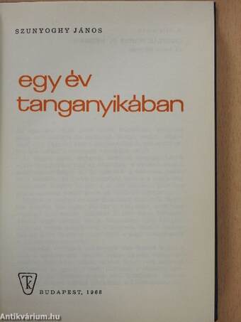 Egy év Tanganyikában