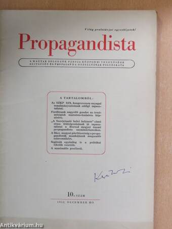 Propagandista 1952. december