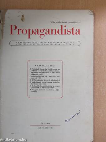 Propagandista 1952. június