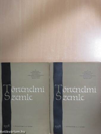 Történelmi Szemle 1958/1-4.