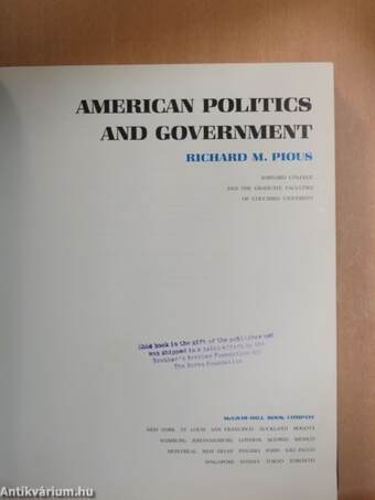 American Politics and Government