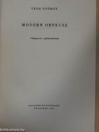 Modern Orfeusz