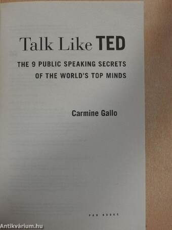 Talk like TED