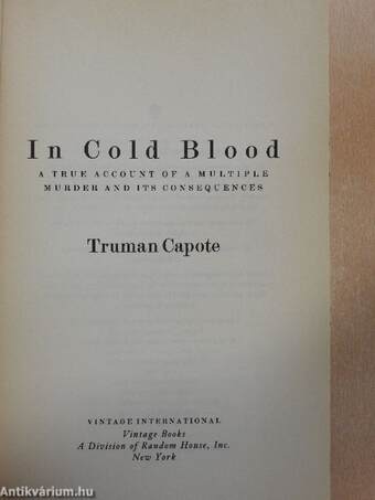 In Cold Blood