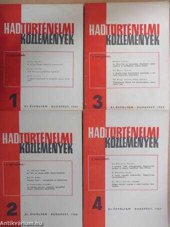 Hadtörténelmi Közlemények 1964/1-4. 