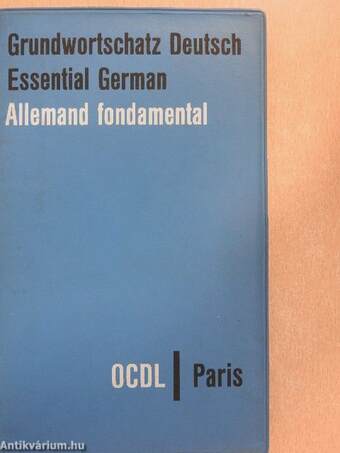 Grundwortschatz Deutsch/Essential German/Allemand fondamental