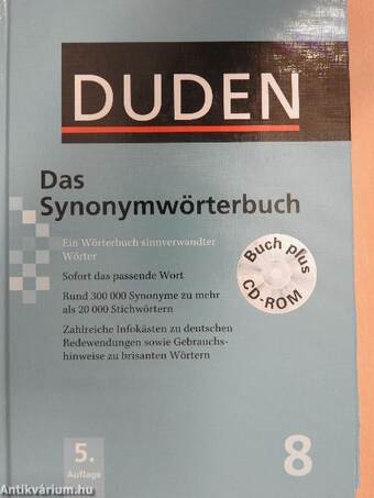 Duden 8. - Das synonymwörterbuch - CD-vel