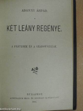 A mammuth/Két leány regénye