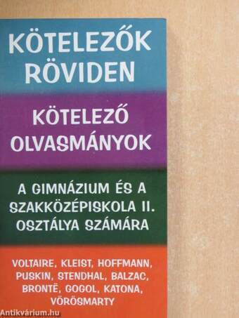 Kötelező olvasmányok