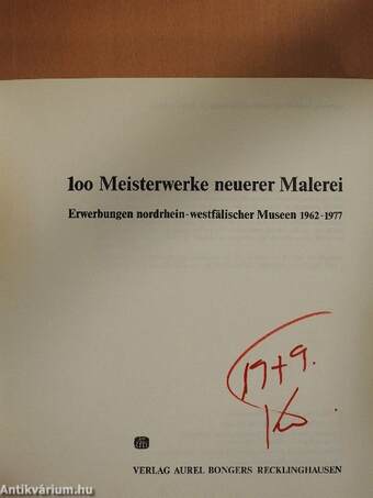 100 Meisterwerke neuerer Malerei