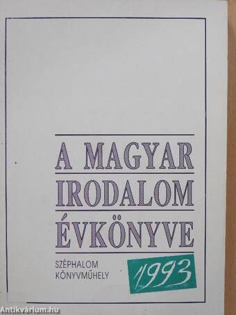 A magyar irodalom évkönyve 1993