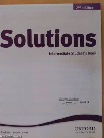 Solutions - Intermediate - Student's Book