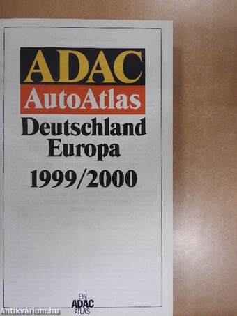 ADAC AutoAtlas Deutschland Europa 1999/2000