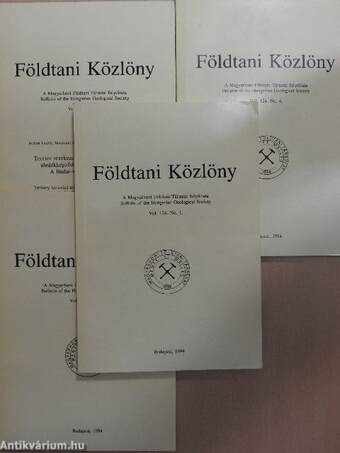 Földtani Közlöny 1994/1-4.