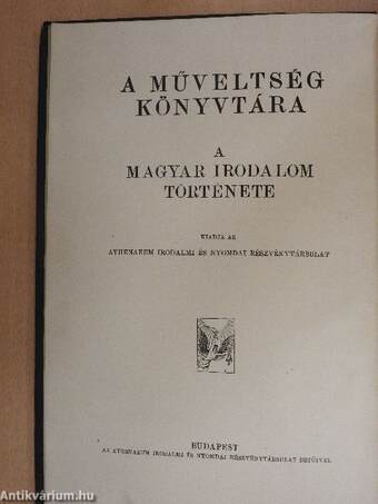 A magyar irodalom története 1900-ig