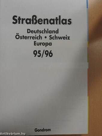 Straßenatlas Deutschland/Österreich/Schweiz/Europa 95/96