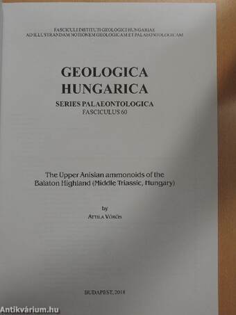 Geologica Hungarica - Series Palaeontologica 60.