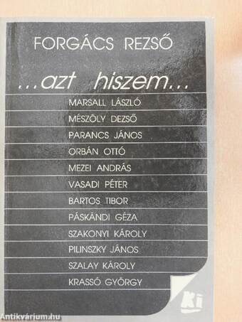 ...Azt hiszem...