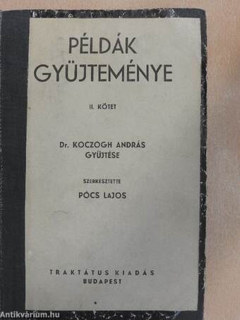 Példák gyüjteménye II.