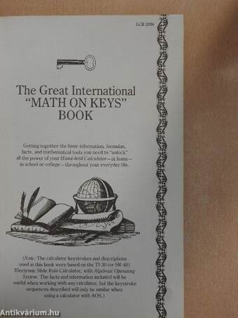 The Great International "Math on Keys" Book