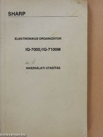 Sharp - elektronikus organizátor IQ-7000/IQ-7100M