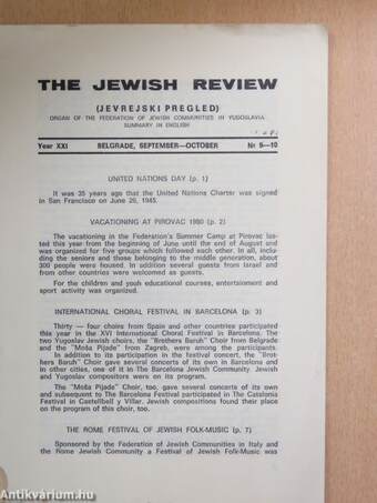 The Jewish Review September-October