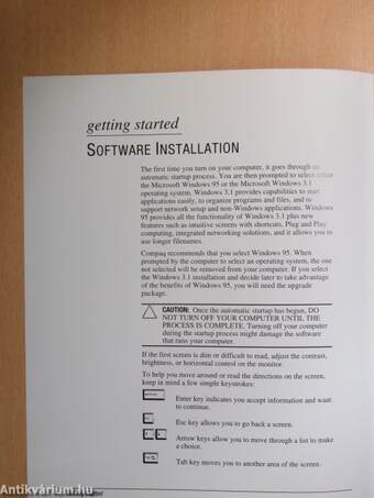 Compaq Getting Started-Compaq Deskpro 2000 series of Personal Computers