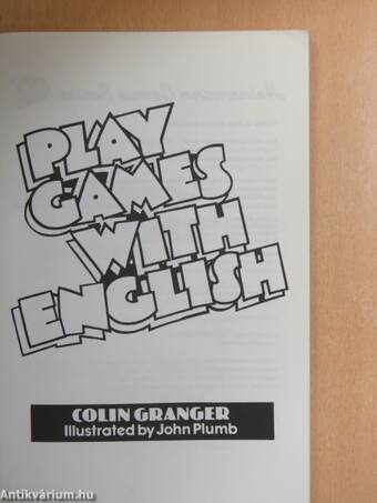 Play Games with English, Book 1