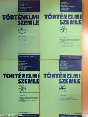 Történelmi Szemle 1980/1-4.
