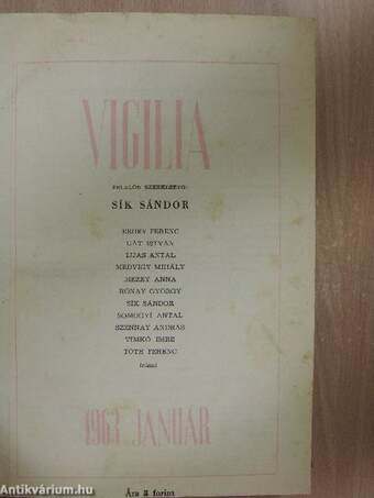 Vigilia 1963. január-december