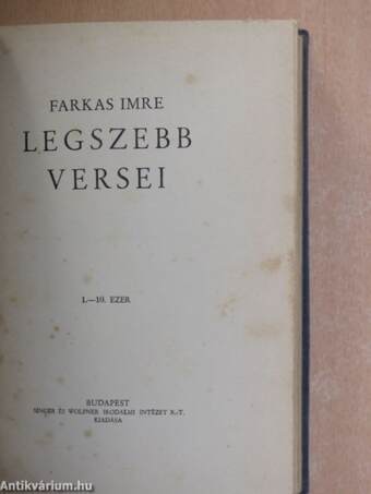 Farkas Imre legszebb versei