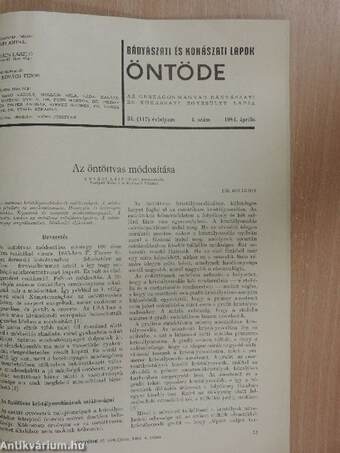 Bányászati és Kohászati Lapok - Kohászat 1984. április