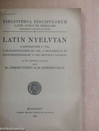 Latin nyelvtan