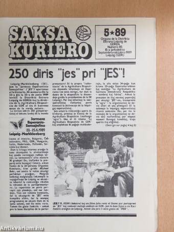 Saksa kuriero Numero 85 15-a jarkolekto Septembro/oktobro 1989