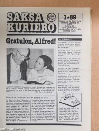 Saksa kuriero Numero 81 15-a jarkolekto Januaro/februaro 1989