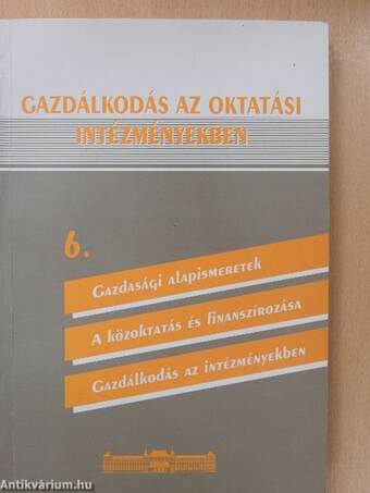 Gazdálkodás az oktatási intézményekben 6.