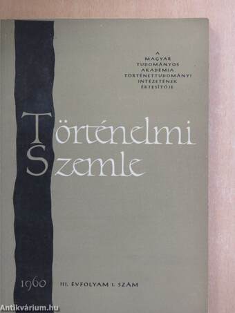 Történelmi Szemle 1960/1-4.