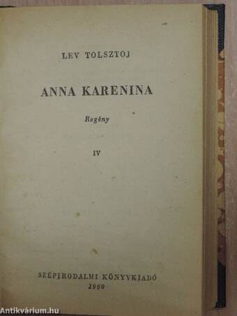 Anna Karenina I-IV.